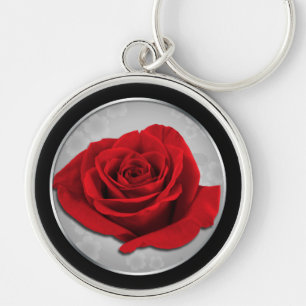 Our Love Rose - Beautiful Red Rose Keychain