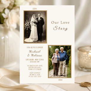Our Love Story Anniversary Invite