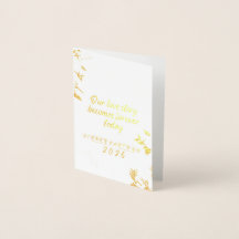 Our love story becomes forever today Foil Card