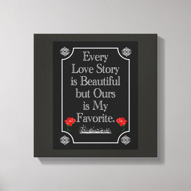 Our Love story -- Canvas art (Front)