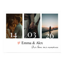 Our Love Story Custom Date Photo Collage