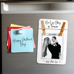 Our Love Story Hanging Photo Mum Magnet Gift