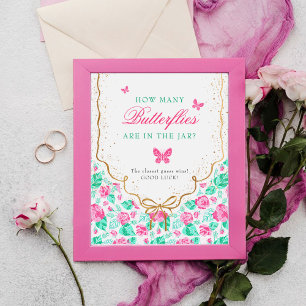 Our Lovely One Baby Shower Game Sign