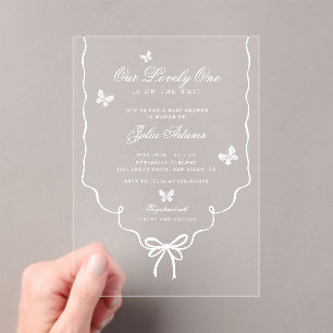 Our Lovely One Baby Shower Invitation