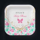 Our Lovely One Baby Shower Paper Plate<br><div class="desc">Beautiful invitations and stationery for special occasions and festivals are available in both physical and digital formats. We can extend any design into matching items such as RSVP cards,  labels,  envelopes,  and more. Customization is available upon request. Looking forward to hearing from you!</div>