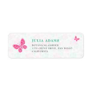 Our Lovely One Baby Shower Return Address Label
