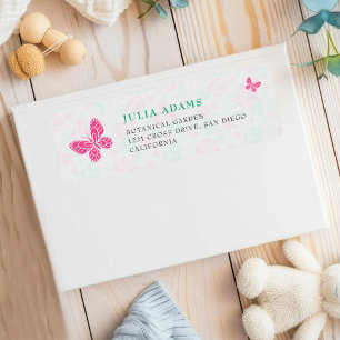 Our Lovely One Baby Shower Return Address Label