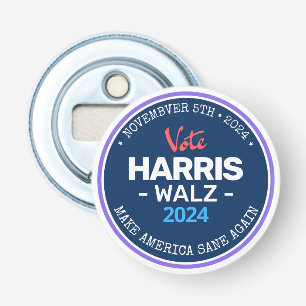 Our Make America Sane Again Harris Walz 2024 Bottle Opener