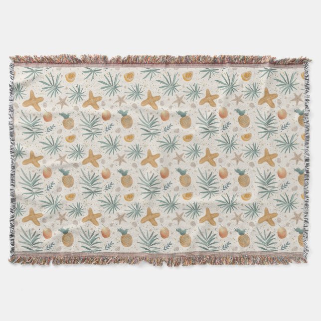 Our Memories Of The Ocean Linger On Throw Blanket (Front)