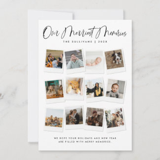 Our Merriest Memories Multi-Photo  Holiday Card