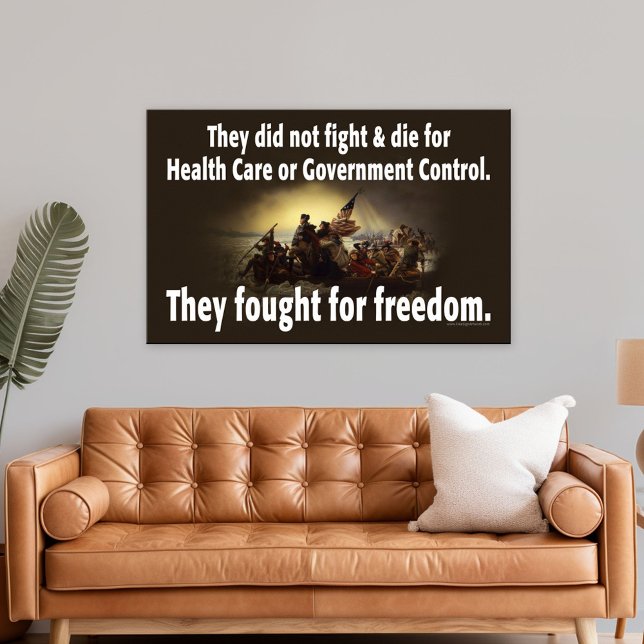 Our Military fought for freedom.... Poster (Patriotic Poster)