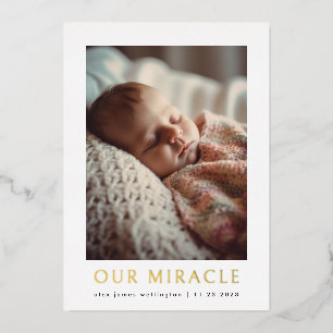 Our Miracle Modern Photo Baby Birth