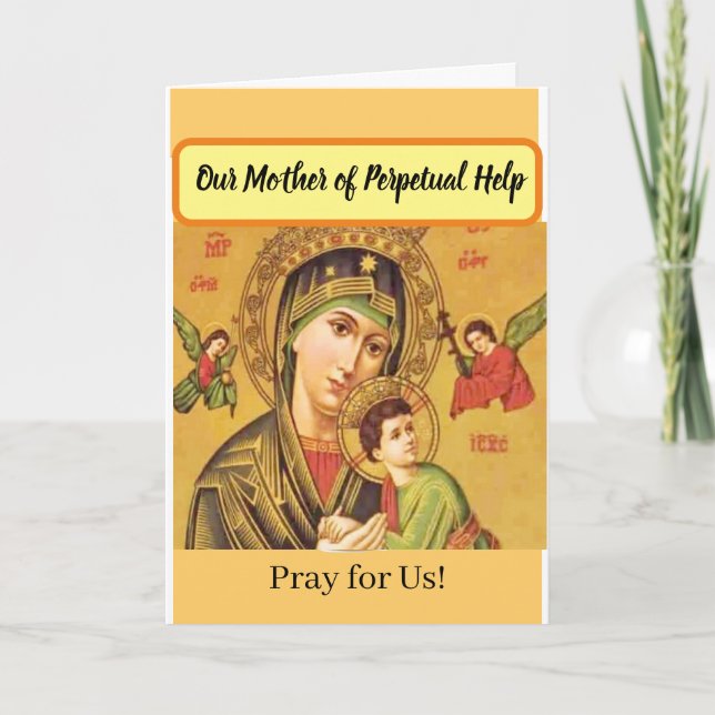 Our Mother of Perpetual Help Card (Front)