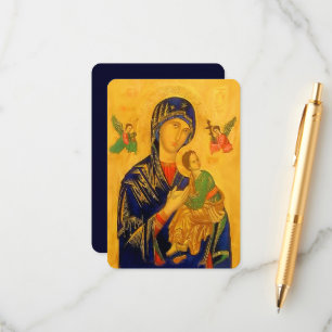 Our Mother of Perpetual Help with Prayer Enclosure Card