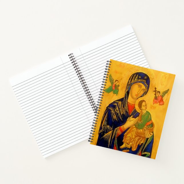 Our Mother of Perpetual Help with Prayer Notebook (Inside)