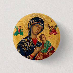 Our Mother of Perpetual Succour 3 Cm Round Badge