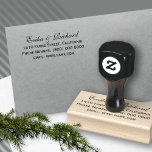 Our Names Wedding Return Address Rubber Stamp<br><div class="desc">A nice wedding themed rubber stamp,  personalised with his and her own names...  a stylish way personalise your return address to envelopes</div>