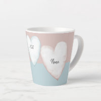Our Nana Heart Turquoise & Peach Mug