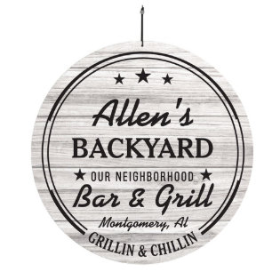 Our Neighborhood Bar & Grill PVC Wall Sign