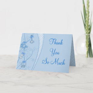 Our New Addition In Blue Hues Thank You Card
