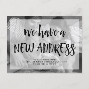 Our New Address Modern Photo Moving Announcement