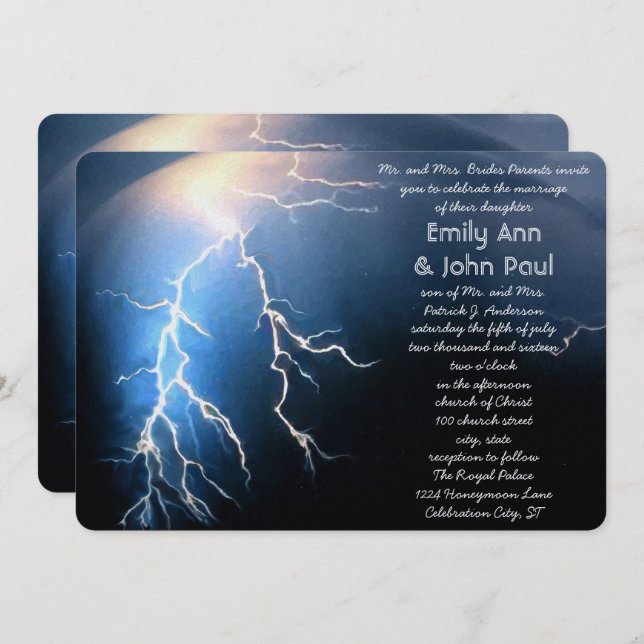 Our New Adventure Begins She Rocks My World Invitation (Front/Back)