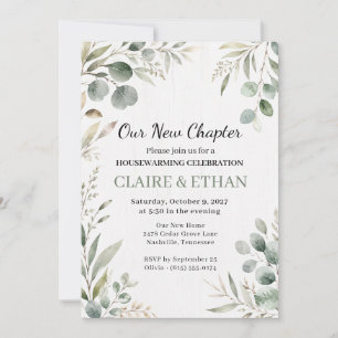 Our New Chapter Botanical Housewarming Party Invitation