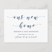 Our New Home Address, Moving Announcement