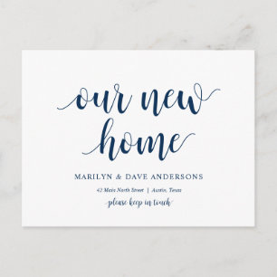 Our New Home Address, Moving Announcement Postcard