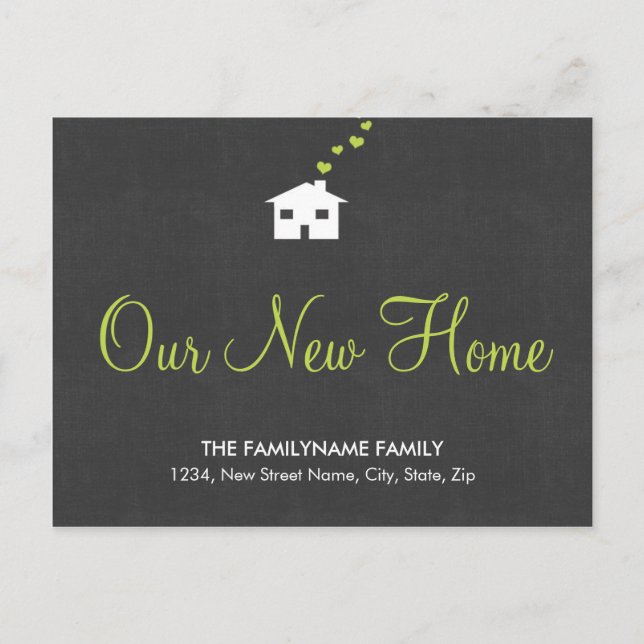 Our New Home Change of Address Postcards (Front)