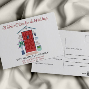 Our New Home Christmas Moving Announcement Postcard