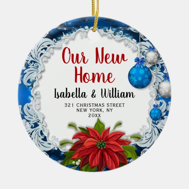 Our New Home Christmas Ornament | New Home Gift (Front)