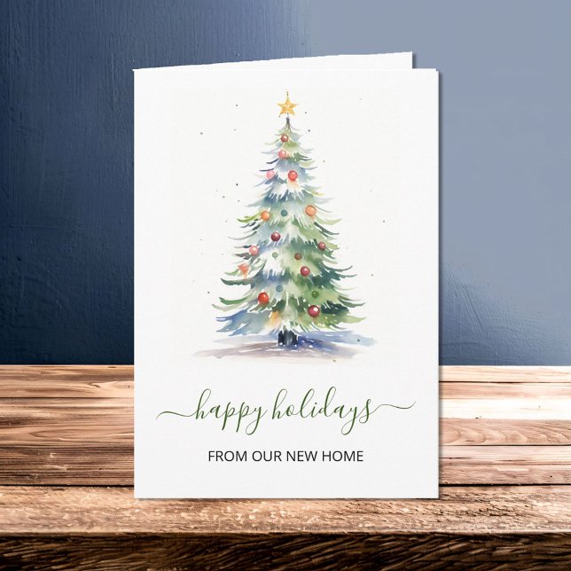 Our New Home Christmas Tree Card (Creator Uploaded)