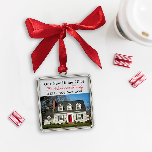Our New Home Elegant Custom Photo Metal Tree Decoration (Creator Uploaded)