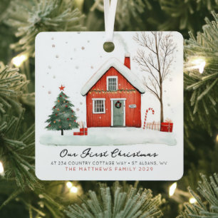 Our New Home First Home Photo Ornament 