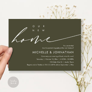 Our New Home, Housewarming Party Celebration Invitation
