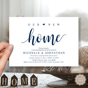 Our new home, Housewarming party invitation cards