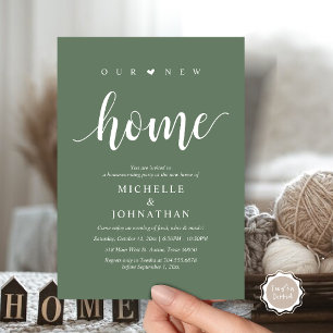 Our new home, Housewarming party invitation cards