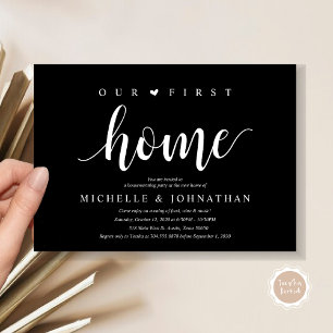 Our new home, Housewarming party invitation cards