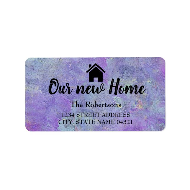 Our New Home Label (Front)