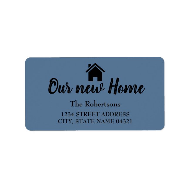 Our New Home Label (Front)
