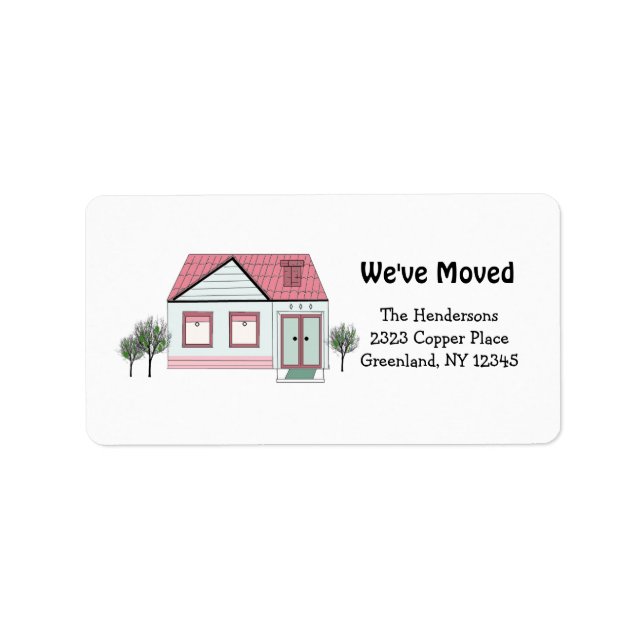 Our New House Address Label (Front)