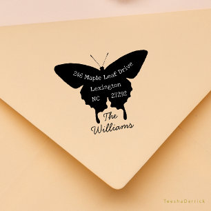 Our New House Announcement Cute Return Address Rubber Stamp