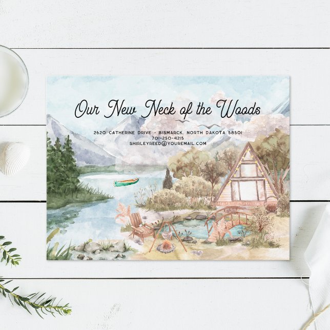 Our New Neck of the Woods | Moving Announcement Postcard (Creator Uploaded)