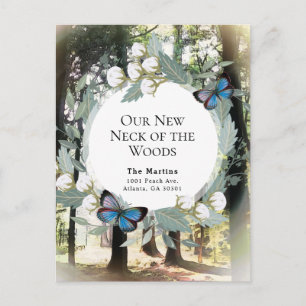 Our New Neck of the Woods Moving Announcement Postcard