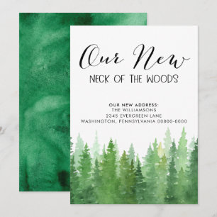 Our New Neck of the Woods Pine Trees Announcement