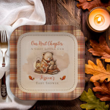 Our Next Chapter Fall Teddy Bear Cub Baby Shower