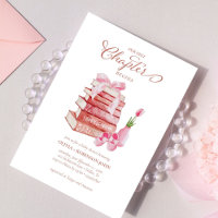 Our next chapter Story book Pink Girl Baby shower