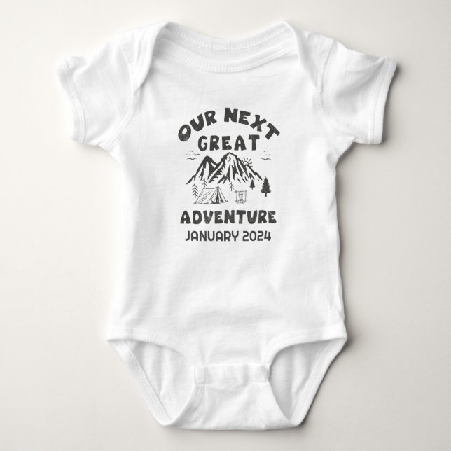 Our next Great Adventure Personalised Baby Bodysuit (Front)