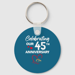 Our Of Celebrating 45th Wedding Anniversary 45 Key Ring